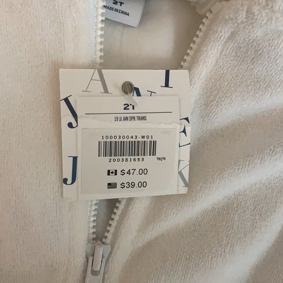 Janie and Jack size 2T swimsuit coverup - Picture 3 of 3